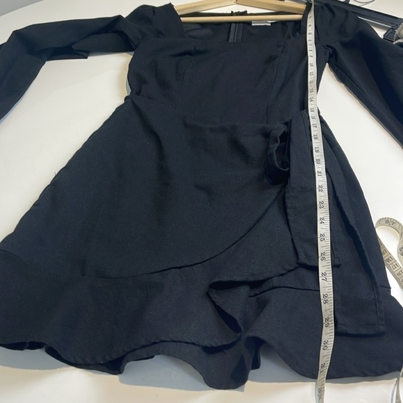 Princess Polly Black Villa Mini Dress size 2 - Picture 10 of 11